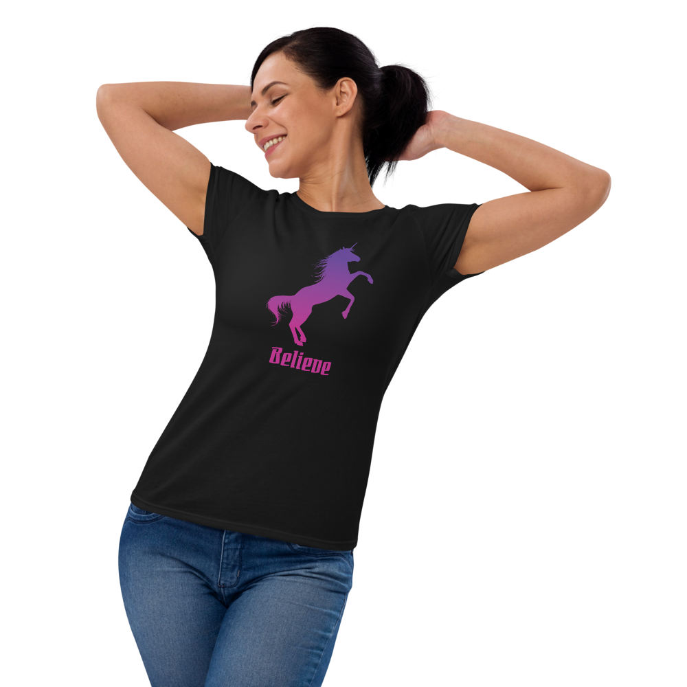 Unicorn Believe Women's Short Sleeve T-Shirt